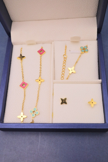 Wholesaler J'AIME GEMME - NECKLACE AND BRACELET AND EARRINGS