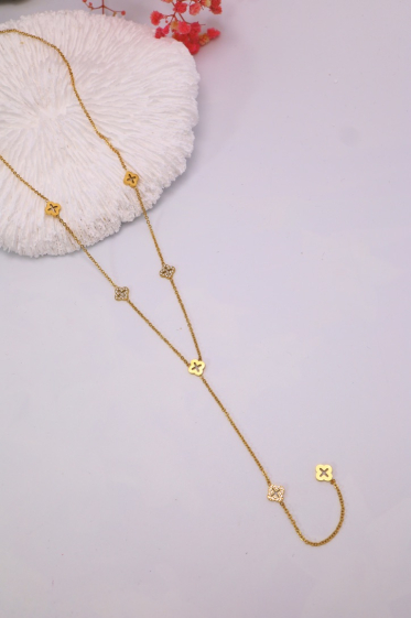 Wholesaler J'AIME GEMME - SETTED NECKLACE