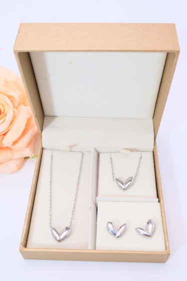 Wholesaler J'AIME GEMME - NECKLACE, BRACELET AND EARRINGS SET IN A BOX