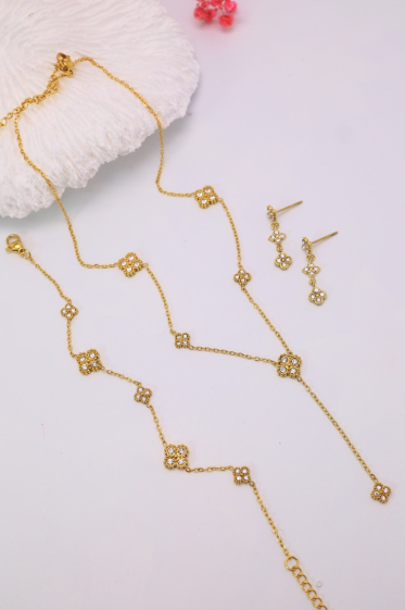 Wholesaler J'AIME GEMME - SET OF NECKLACE, BRACELET AND SET EARRINGS