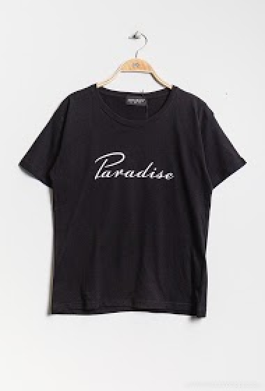 Grossiste Jayloucy - T-shirt avec imprimé PARADISE