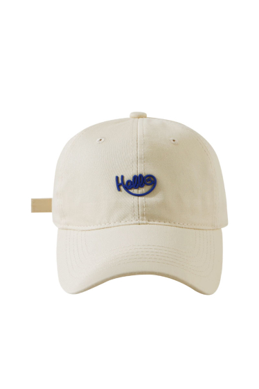 Wholesaler JCL - Cotton cap with 'Hello' writing