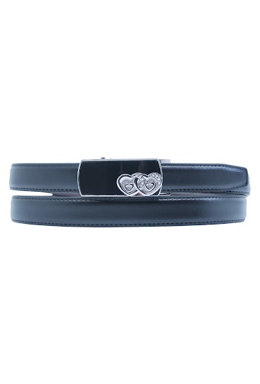 Großhändler JCL - Automatic belt without holes in genuine cow leather 22mm width CH13