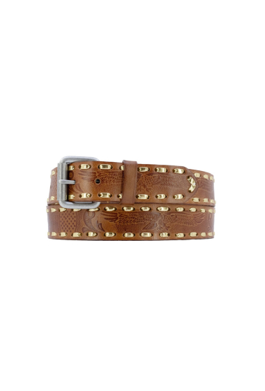 Wholesaler JCL - Buffalo leather belt width 4 cm