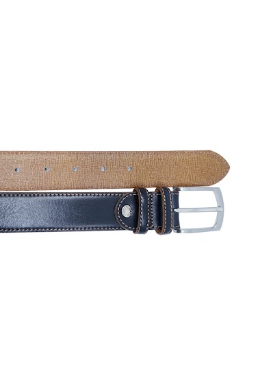 Wholesaler JCL - Full grain leather belt made in Italy 35mm width ajustable.