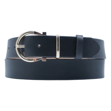Wholesaler JCL - Women's split cowhide leather belt with golden buckle