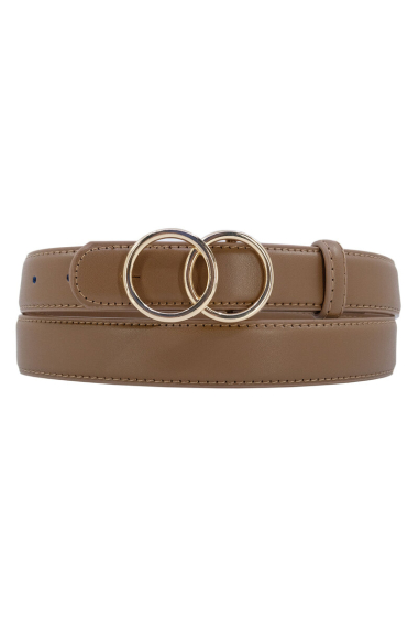 Grossiste JCL - Ceinture femme en croûte de cuir de vachette 3 cm large