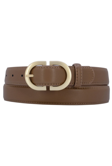 Grossiste JCL - Ceinture femme en croûte de cuir de vachette 3 cm large