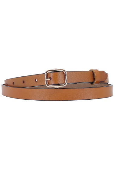 Großhändler JCL - Women's Belt 20mm in genuine leather with a gold buckle