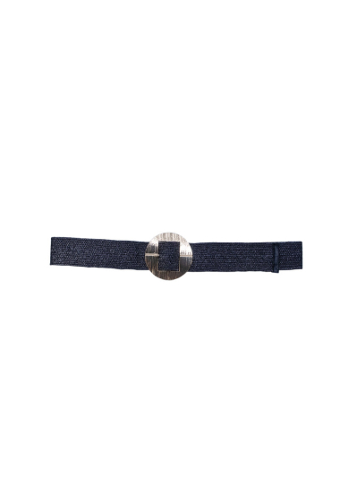 Wholesaler JCL - Wide elastic belt with gold buckle