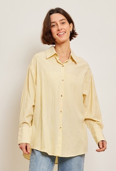 Wholesaler JCL Paris - Green and yellow striped shirt
