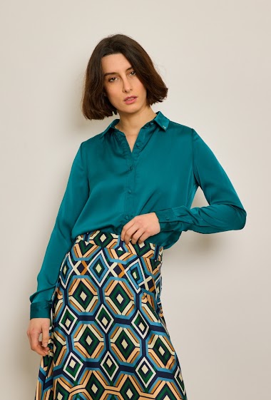 Wholesaler JCL Paris - Silk effect shirt