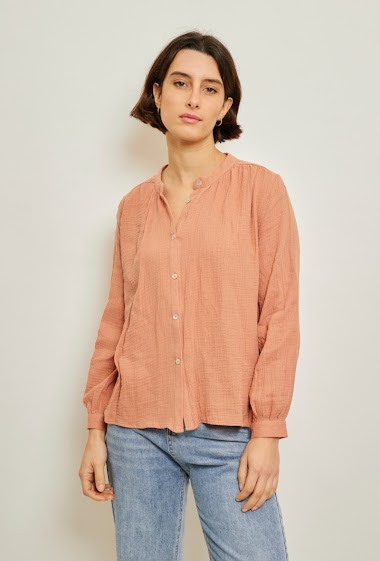 Wholesalers JCL Paris - Cotton gauze shirt