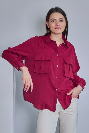 Wholesaler JCL Paris - Loose-fitting plain shirt
