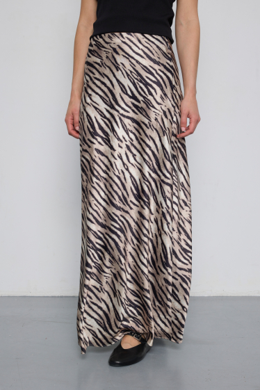 Wholesaler JCL Paris - Long leopard skirt