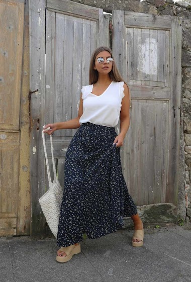 Wholesaler JCL Paris - Long floral skirt