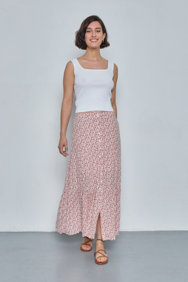 Wholesaler JCL Paris - Printed midi skirt