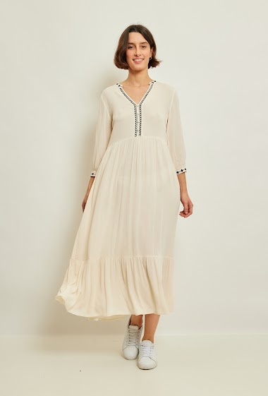 Wholesaler JCL Paris - Long plain dress