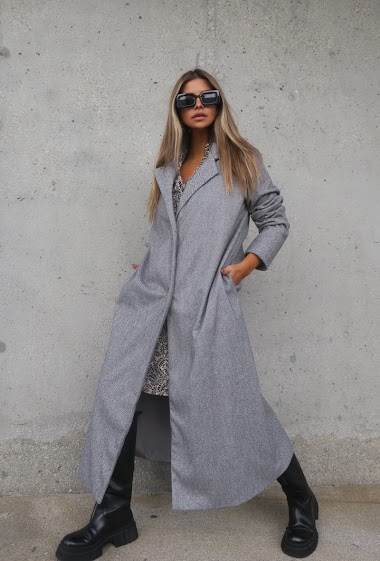 Wholesaler JCL Paris - Plain long coat