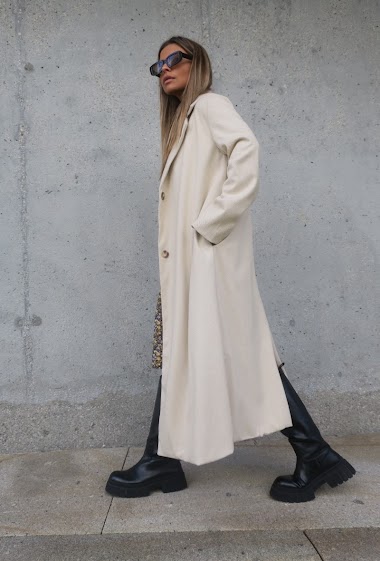 Wholesaler JCL Paris - Plain long coat