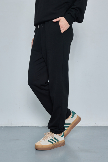 Wholesaler JCL Paris - Jogging pants in black fabric