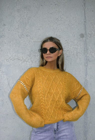 Wholesaler JCL Paris - Plain knitted jumper