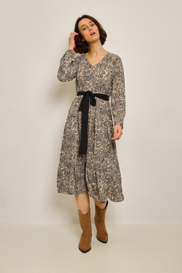Wholesaler JCL Paris - Tiered floral dress