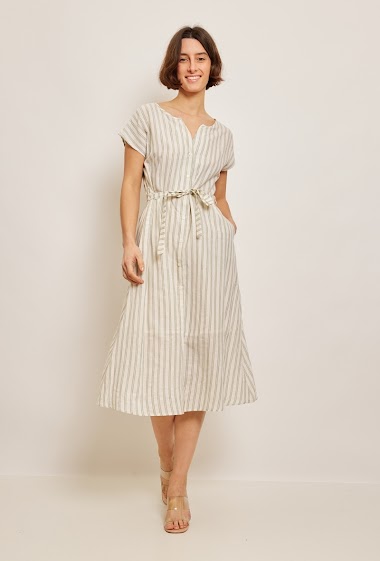 Wholesaler JCL Paris - Striped dress
