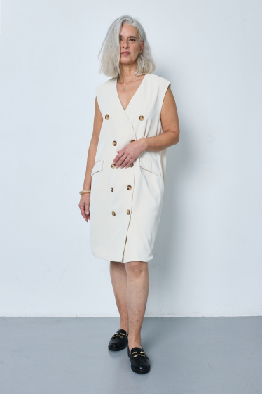 Wholesaler JCL Paris - Sleeveless blazer dress