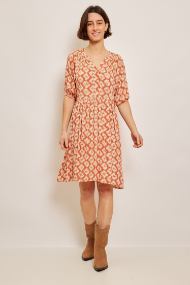 Wholesaler JCL Paris - Short dress with pattern