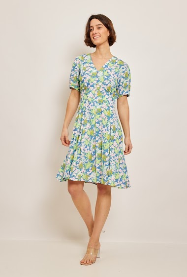 Wholesalers JCL Paris - Short floral dress