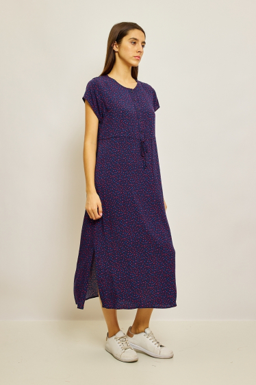Großhändler JCL Paris - Langes Kleid mit Muster