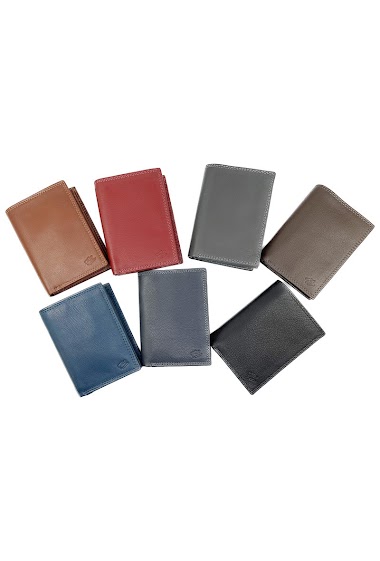 Wholesaler JCL - 1-fold wallet Anti RFID in Goat Leather