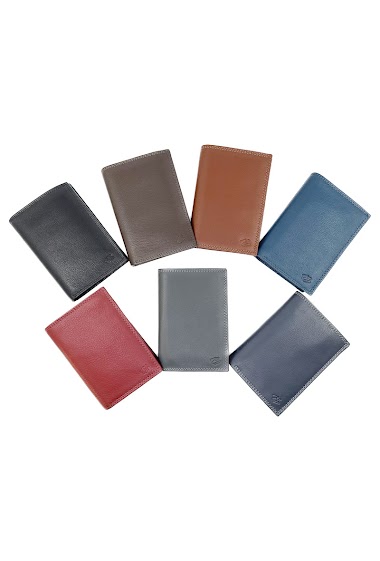 Wholesaler JCL - 3-fold wallet Anti RFID in Goat Leather