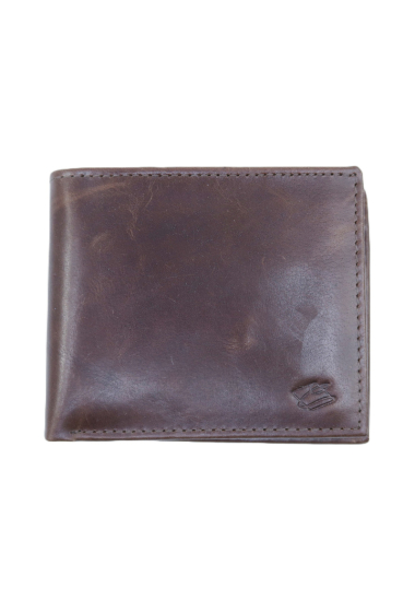 Wholesaler JCL - Italian Bifold Anti RFID wallet in buffalo leather