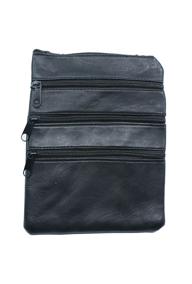 Wholesaler JCL - flat shoulder bag in lamb leather