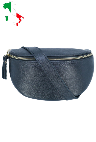 Wholesaler JCL - Iridescent leather fanny pack with metal closure