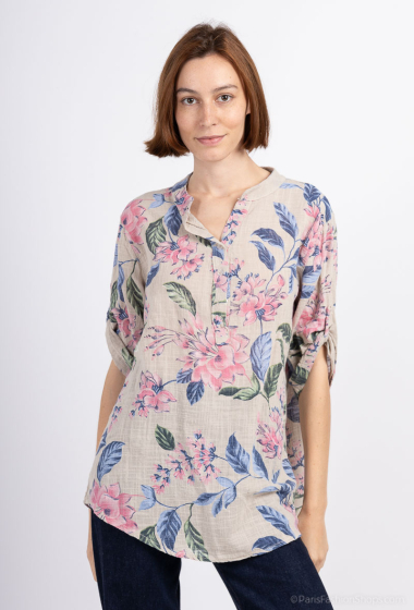 Großhändler J&D Fashion - Hemd mit Blumendruck