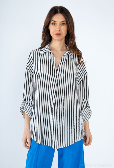 Wholesaler J&D Fashion - Striped printed shirt