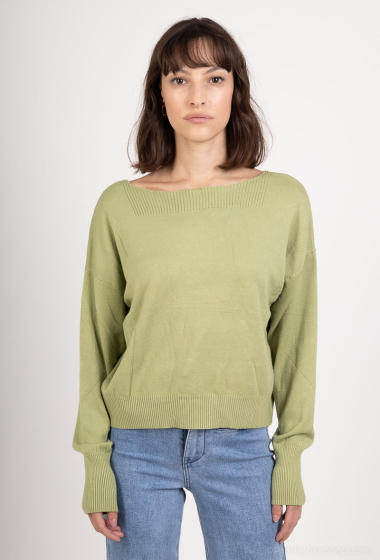 Wholesaler J&D Fashion - short boat neck sweater