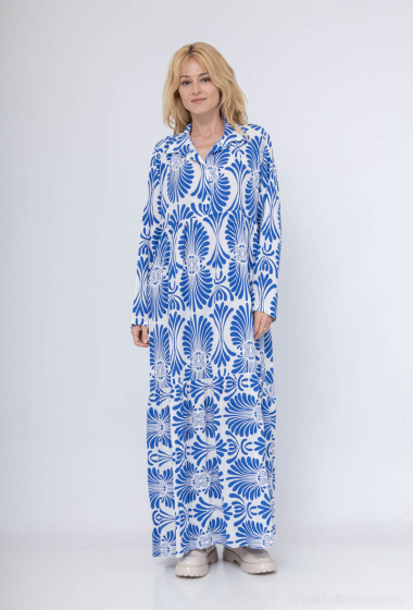 Wholesaler J&D Fashion - long printed dress 1m40