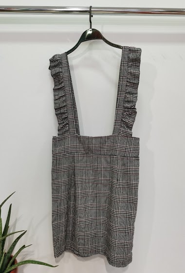 Wholesaler J&D Fashion - Pleated apron dress with pleats