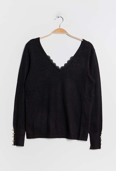 Wholesaler Jessy Line - Sweater with lace detail