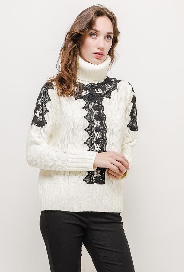 Wholesaler Jessy Line - Wool blend jumper with cables