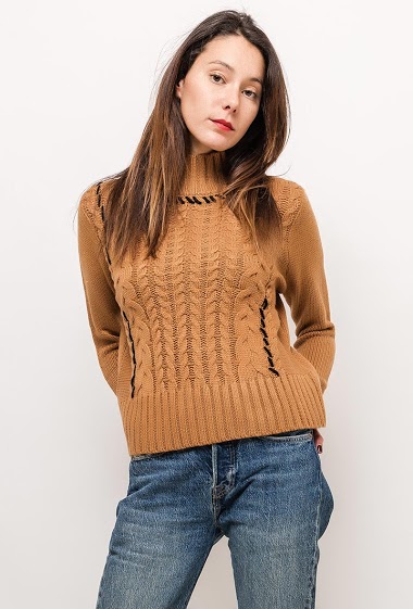 Wholesaler Jessy Line - Cable knit sweater