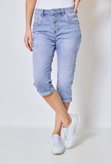 Wholesalers Jewelly - Denim cropped trousers