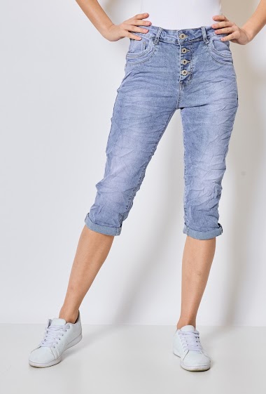 Wholesalers Jewelly - Denim cropped trousers