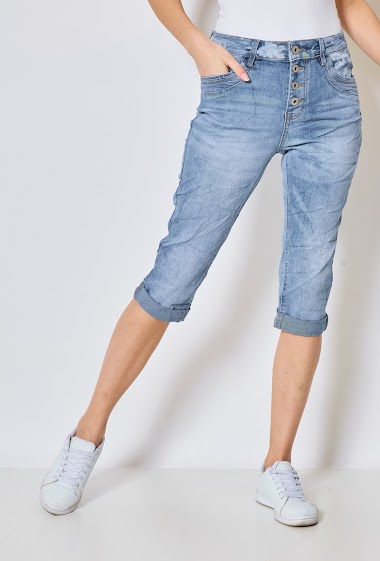 Wholesaler Jewelly - Crop pants in denim