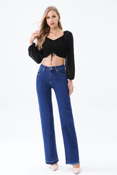 Grossiste Jewelly - pantalon  droit jean
