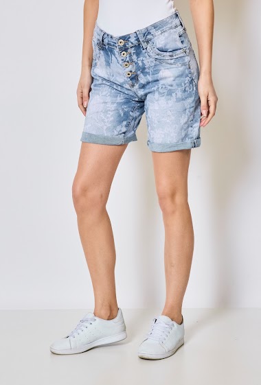 Großhändler Jewelly - Flower Jeans short